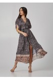 Midi φόρεμα με λαχούρια