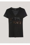 Μπλούζα με τύπωμα "Be black"